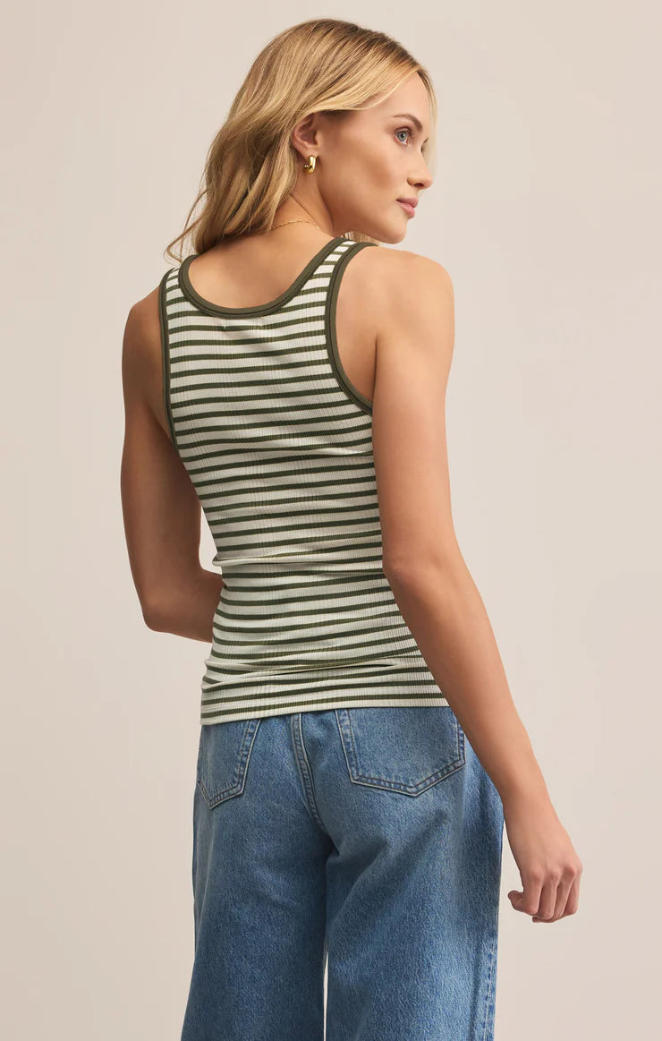 Z Supply Classic Striped Tank – Fern