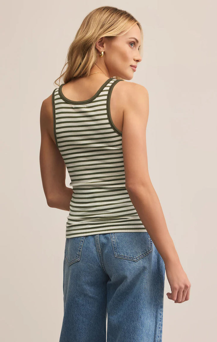 Z Supply Classic Striped Tank – Fern