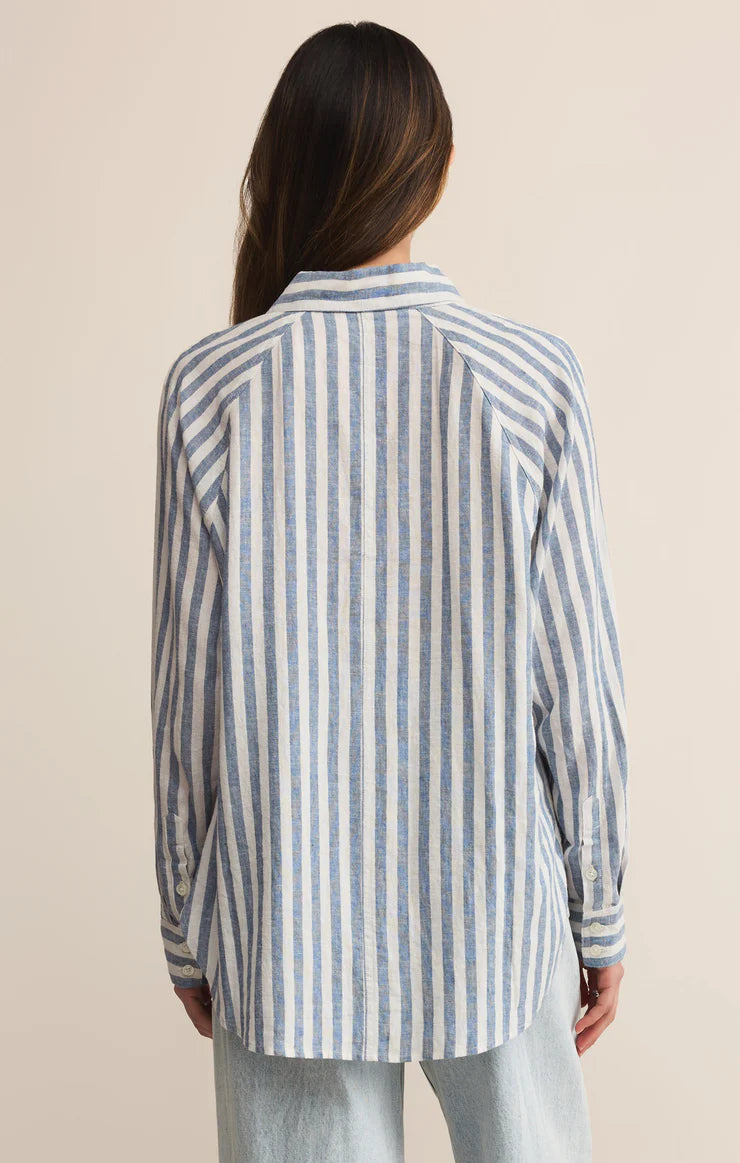 Z Supply The Perfect Linen Top – Boathouse - Dear Lucy