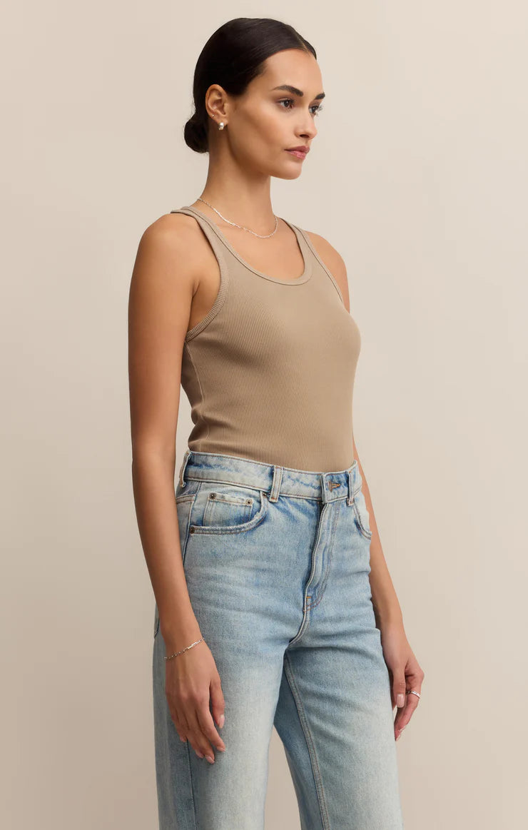 Z Supply Classic Scoop Tank – Desert Tan - Dear Lucy
