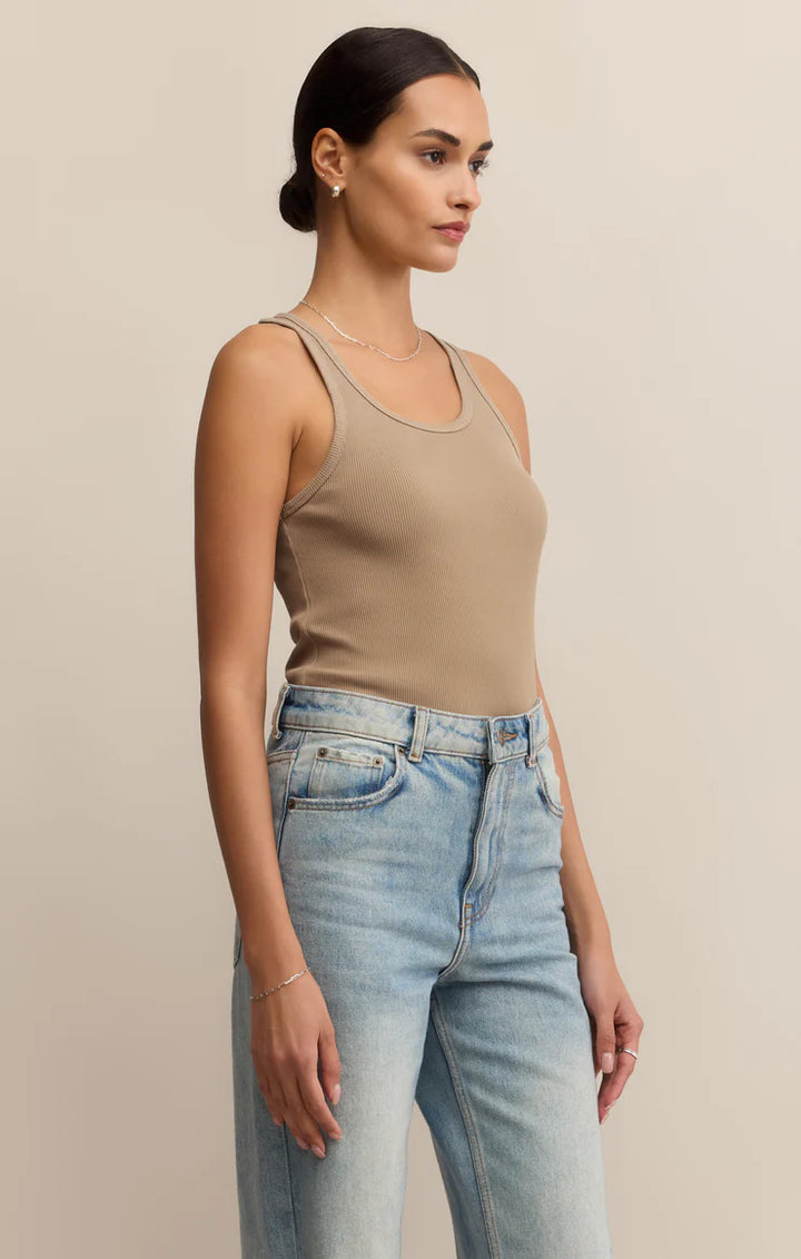 Z Supply Classic Scoop Tank – Desert Tan - Dear Lucy