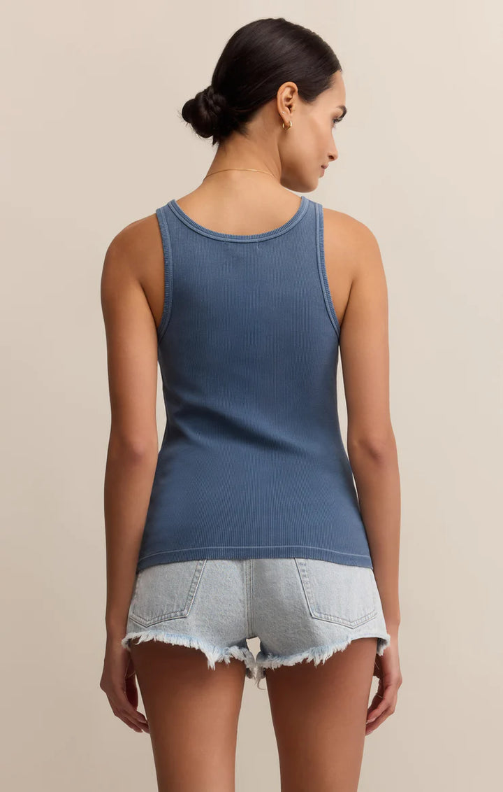 Z Supply Classic Scoop Tank – Vintage Indigo - Dear Lucy