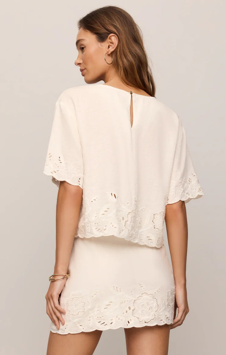 Z Supply Daya Embroidered Top