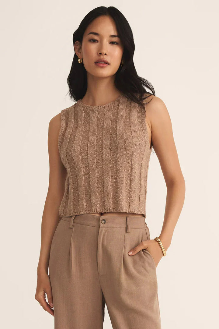 Z Supply Calan Rib Sweater Cropped Tank - Dear Lucy