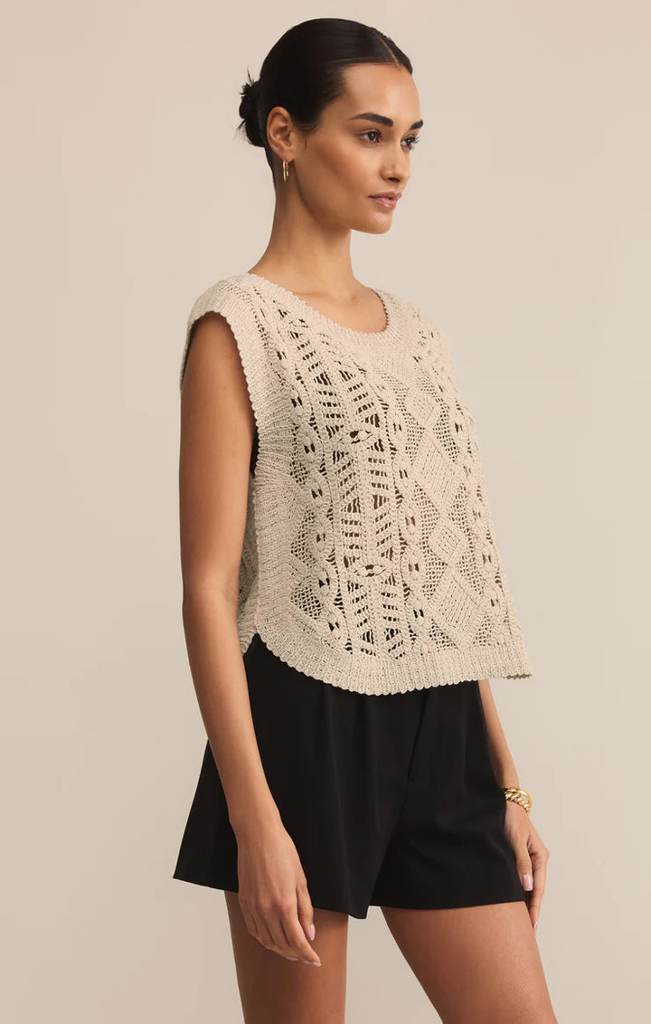 Z Supply Baroque Sweater Top – Crystal