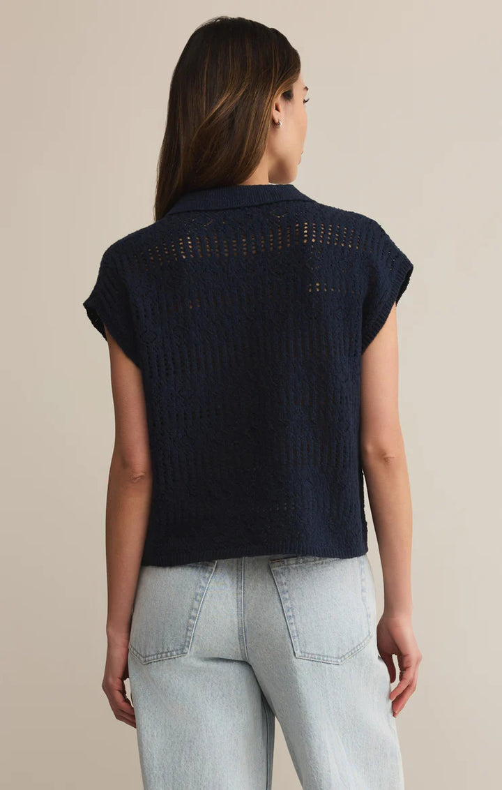Z Supply Kinsley Sweater Top – Eclipse - Dear Lucy