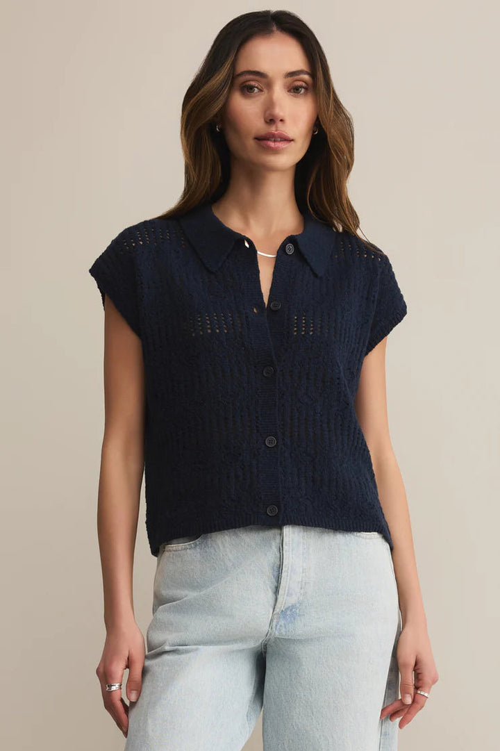 Z Supply Kinsley Sweater Top – Eclipse - Dear Lucy