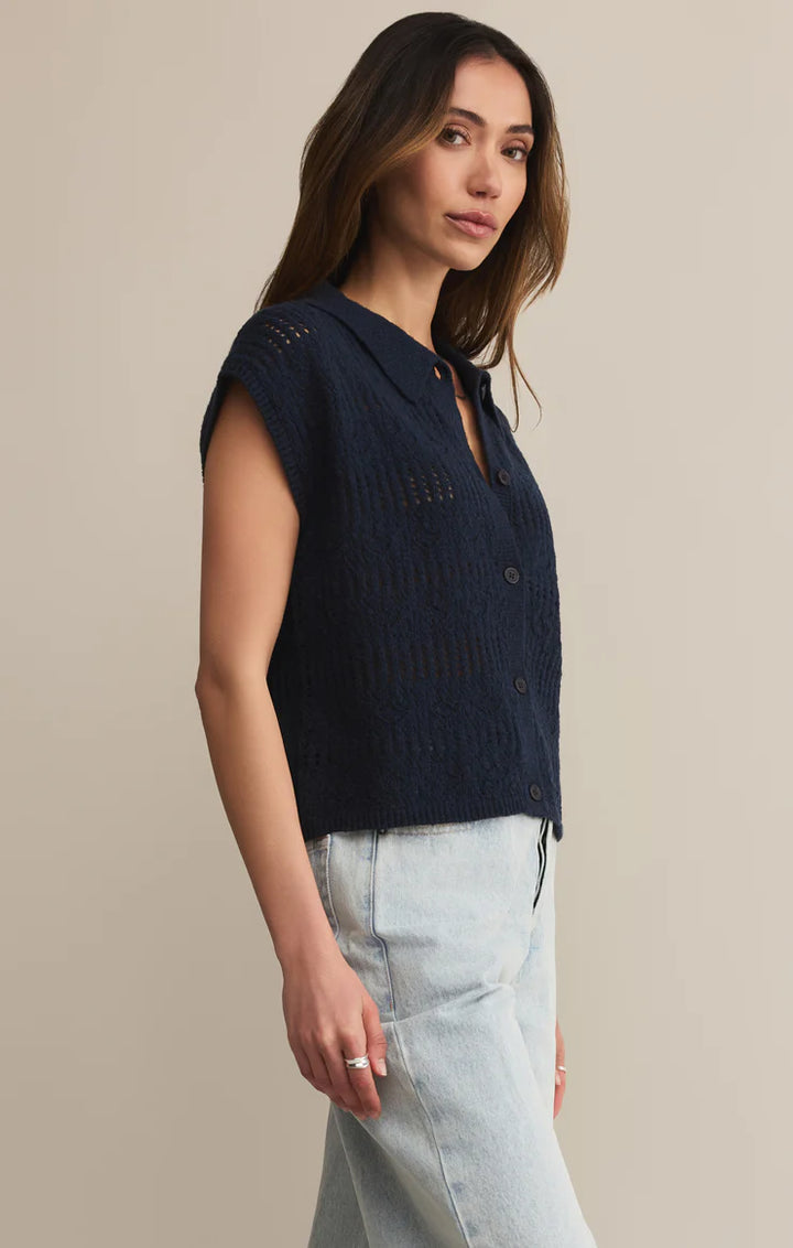 Z Supply Kinsley Sweater Top – Eclipse - Dear Lucy