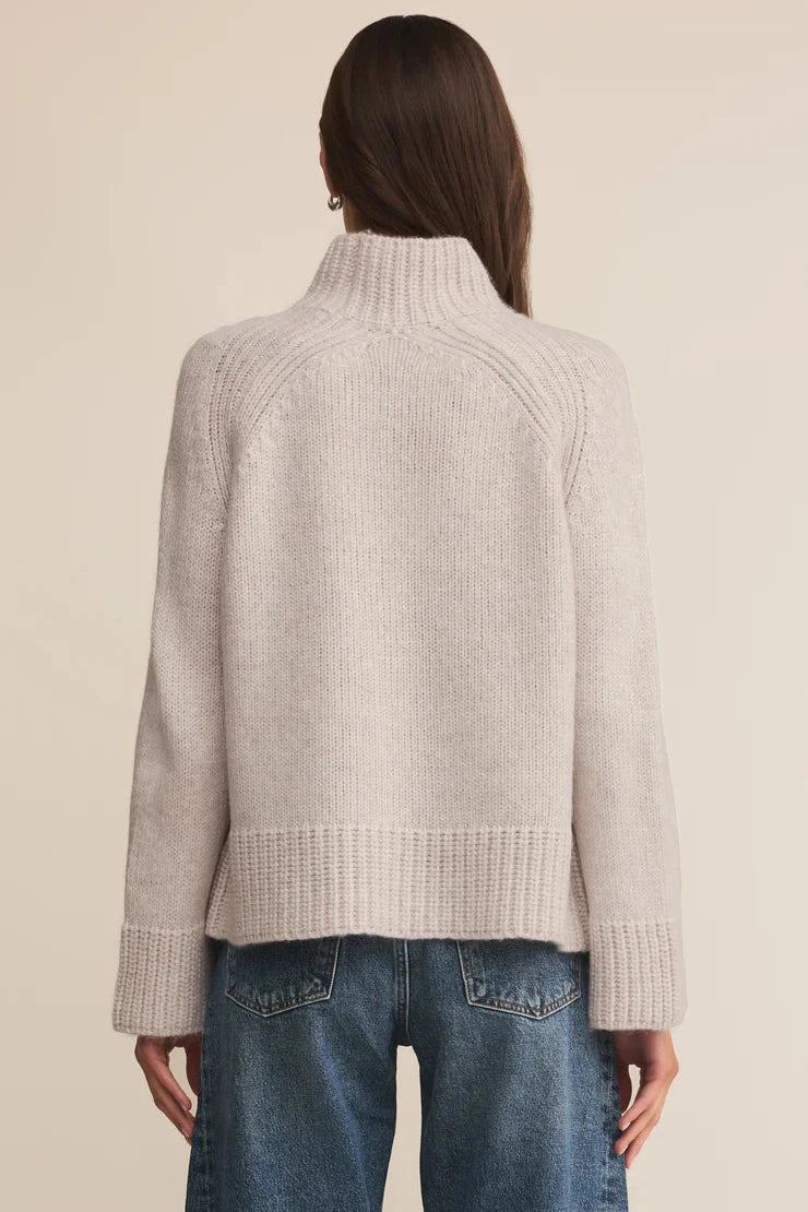 Z Supply Emerge Funnel Neck Turtle Dove - Dear Lucy