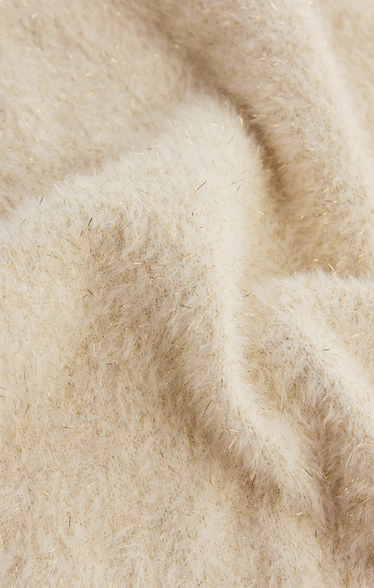 Z Supply Merry Gold Sweater White