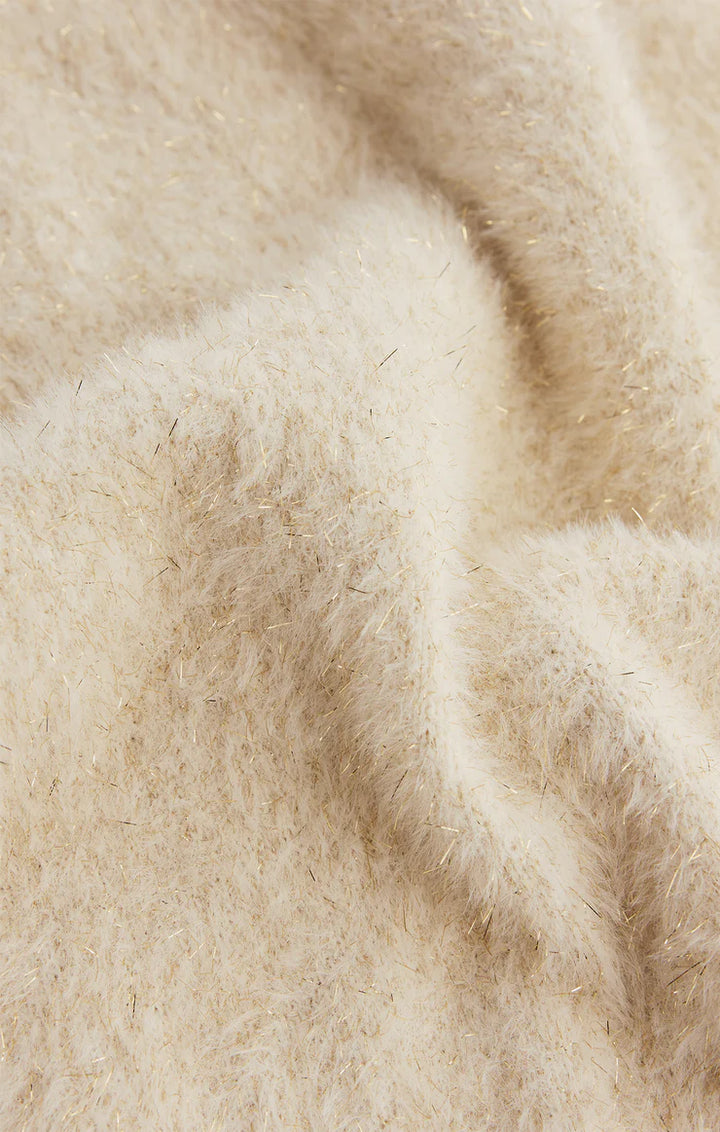 Z Supply Merry Gold Sweater White