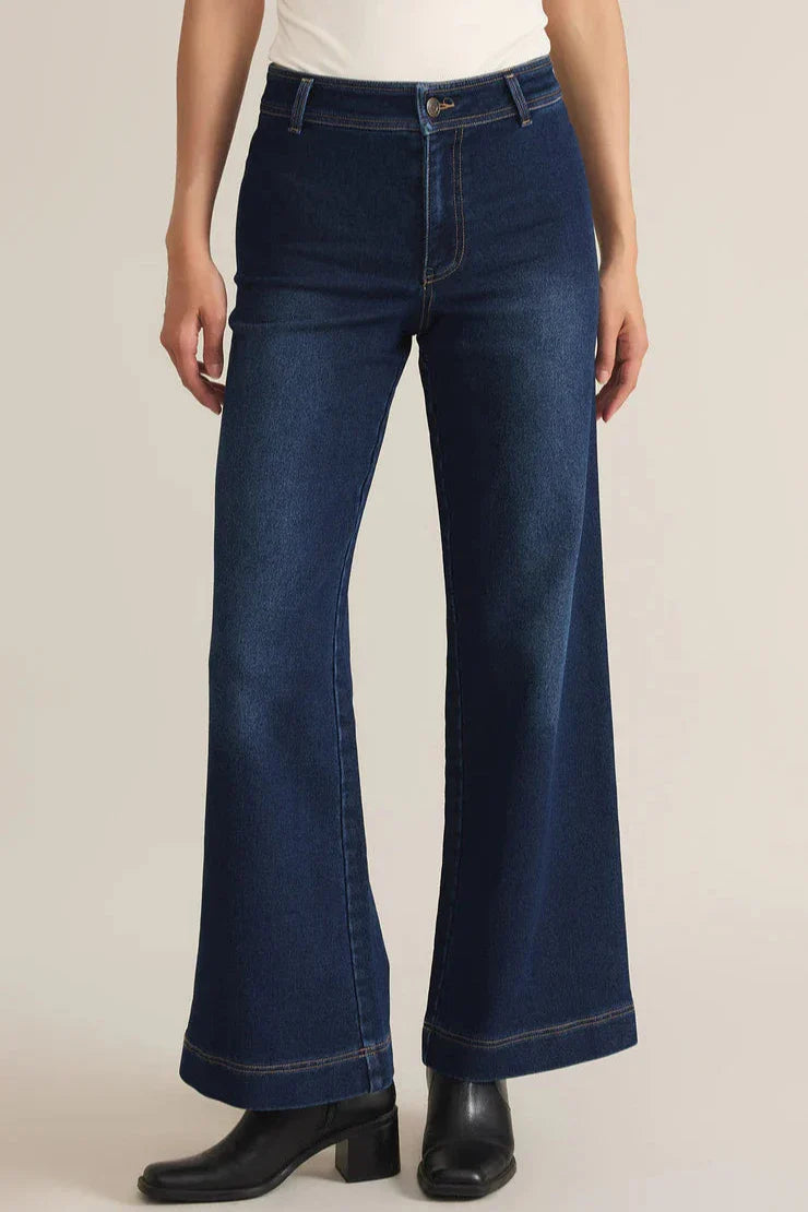 Z Supply Rilynn Wide Leg Denim Pant - Dear Lucy