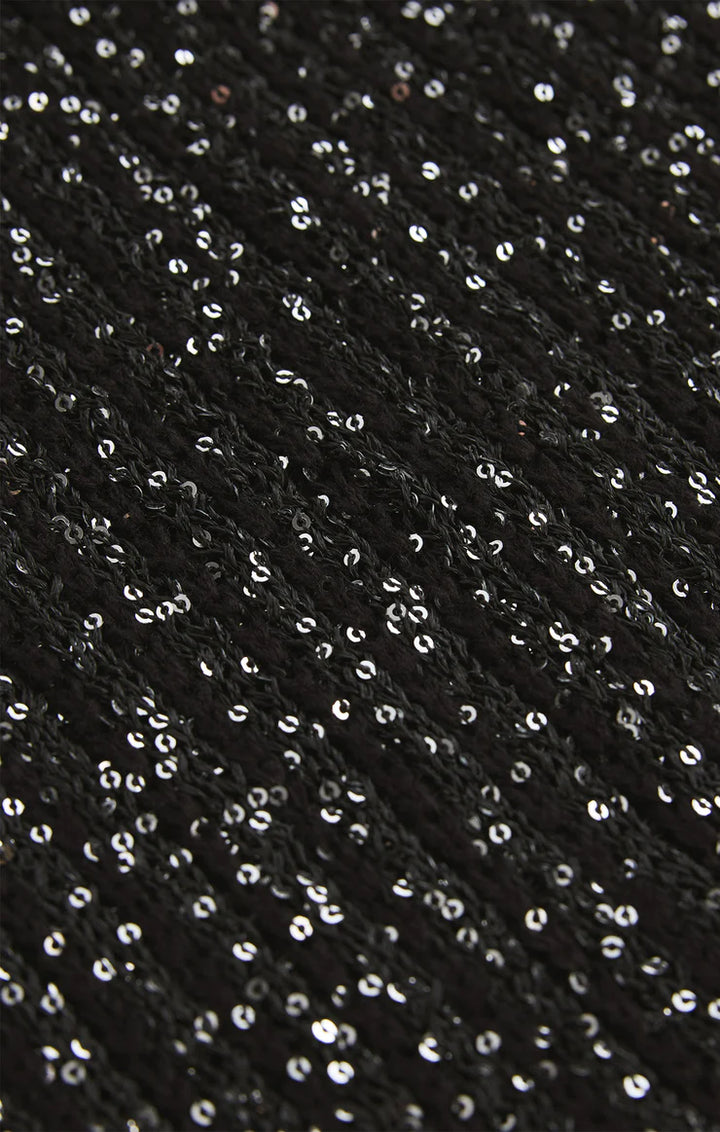 Z Supply La Marca Sequin Mini Dress in Black