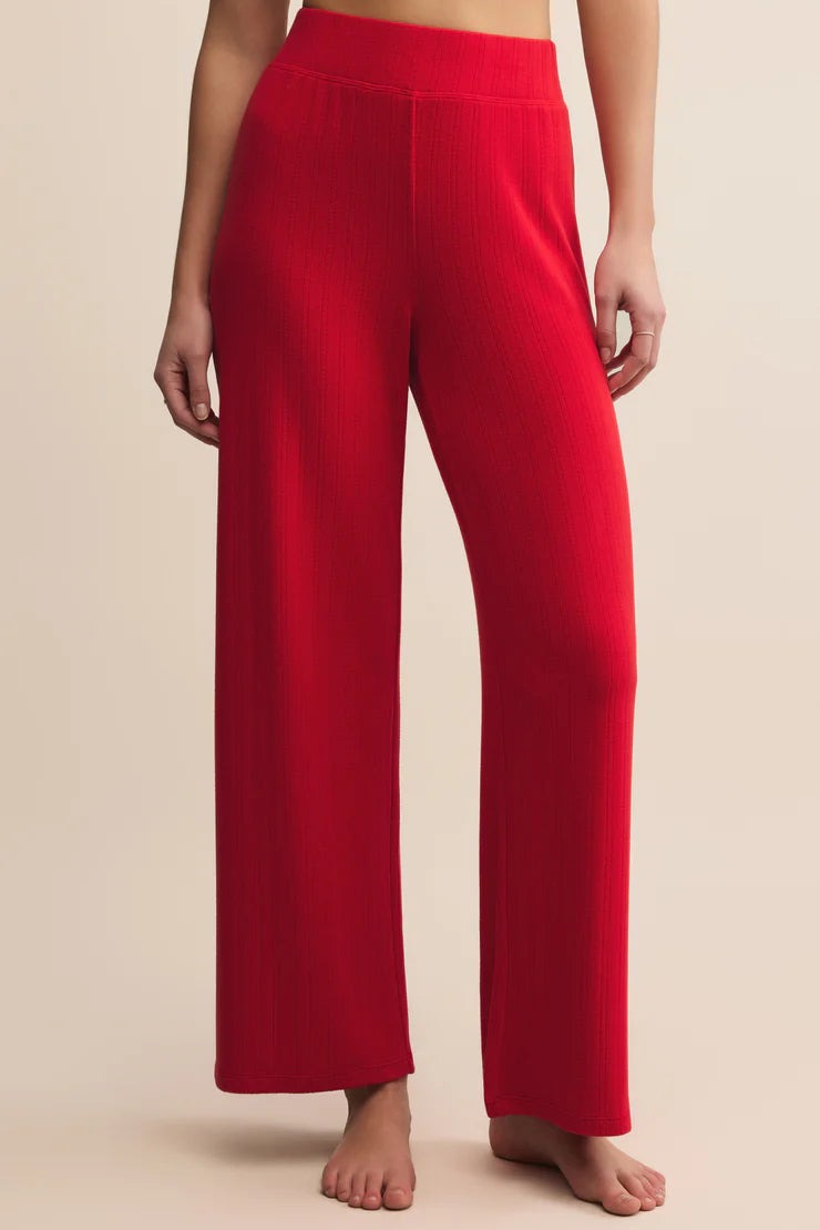 Red Z Supply pants worn by a person stretch waist