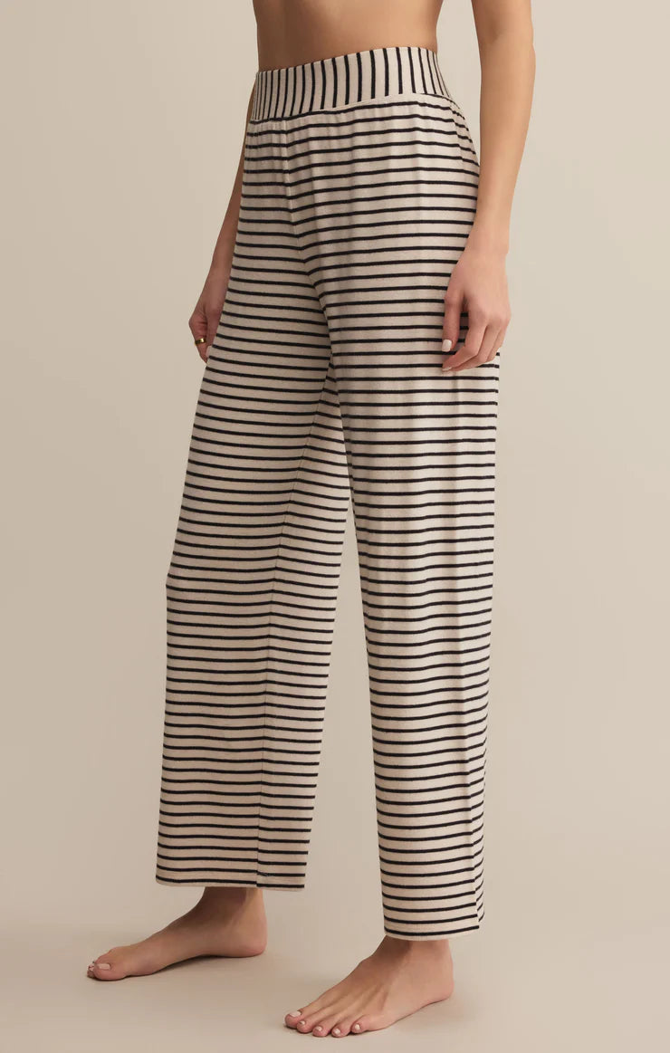 black and white striped lounge pant- part of a set from Z Supply 