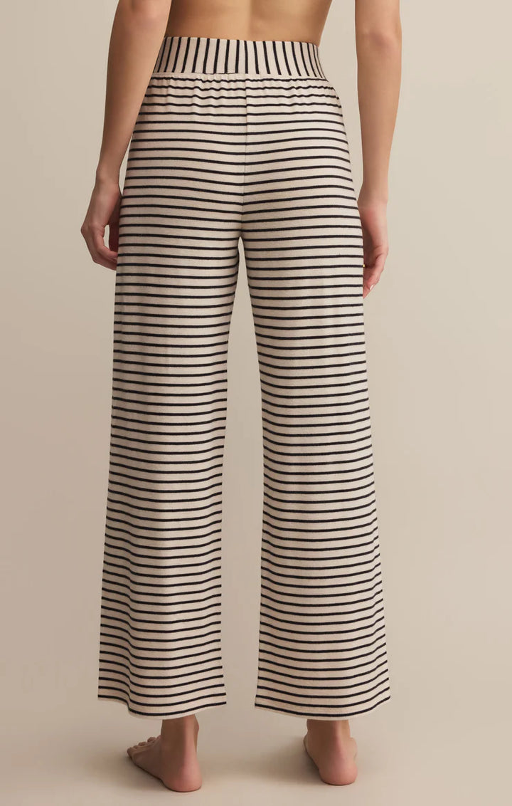 black and white striped lounge pant- part of a set from Z Supply 