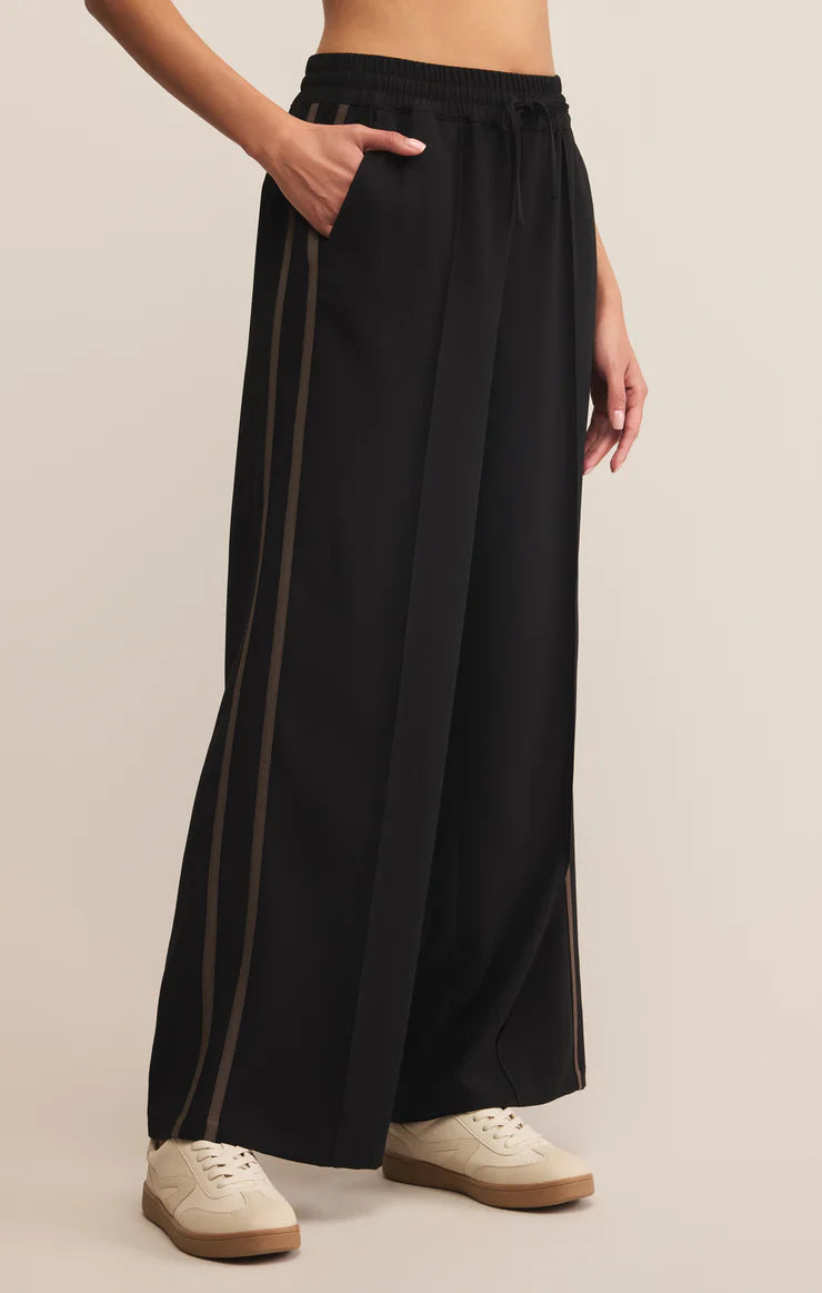 Z Supply drawstring track pant in black