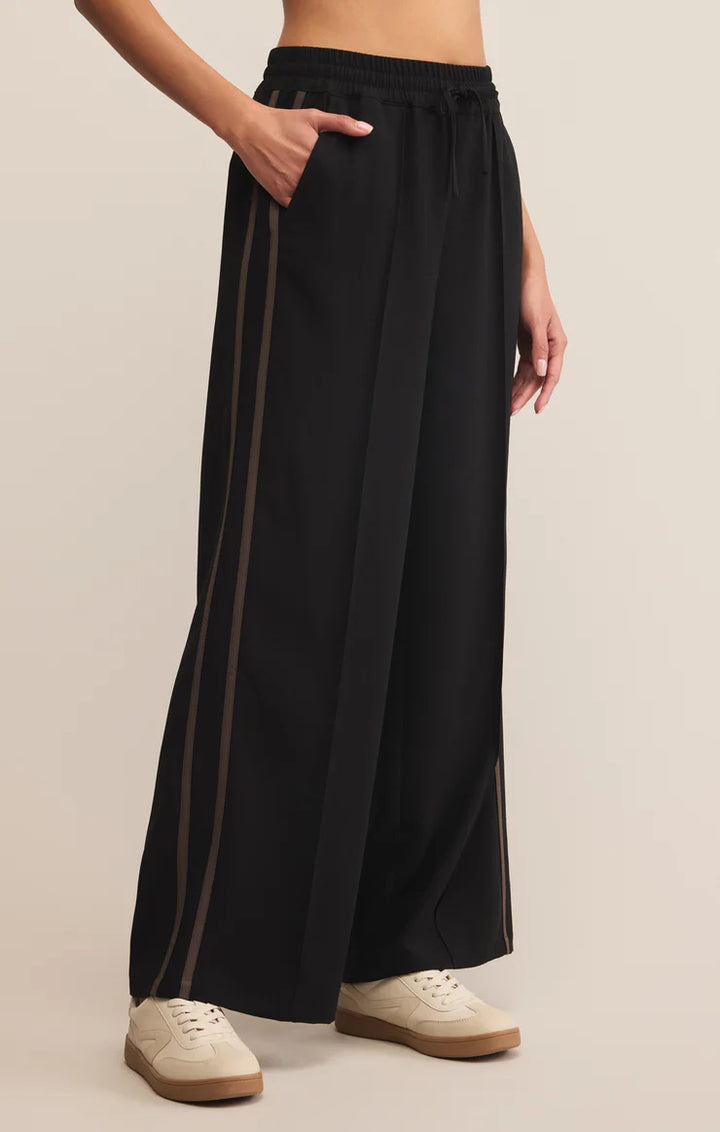 Z Supply drawstring track pant in black