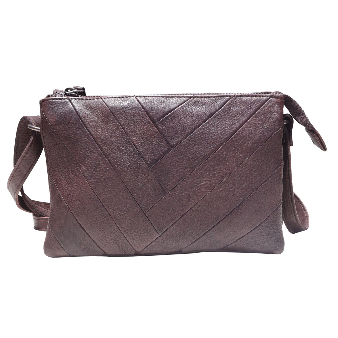Latico Sunny Leather Crossbody Bag Brown