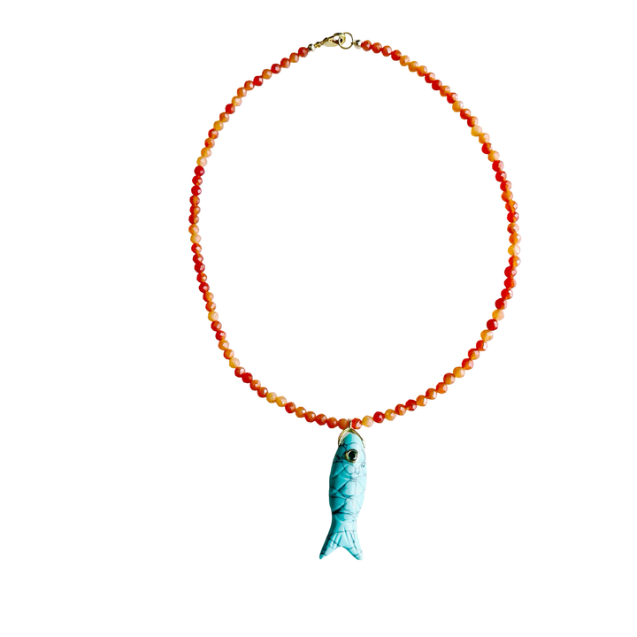 Market and King The Big Eye Fish Necklace