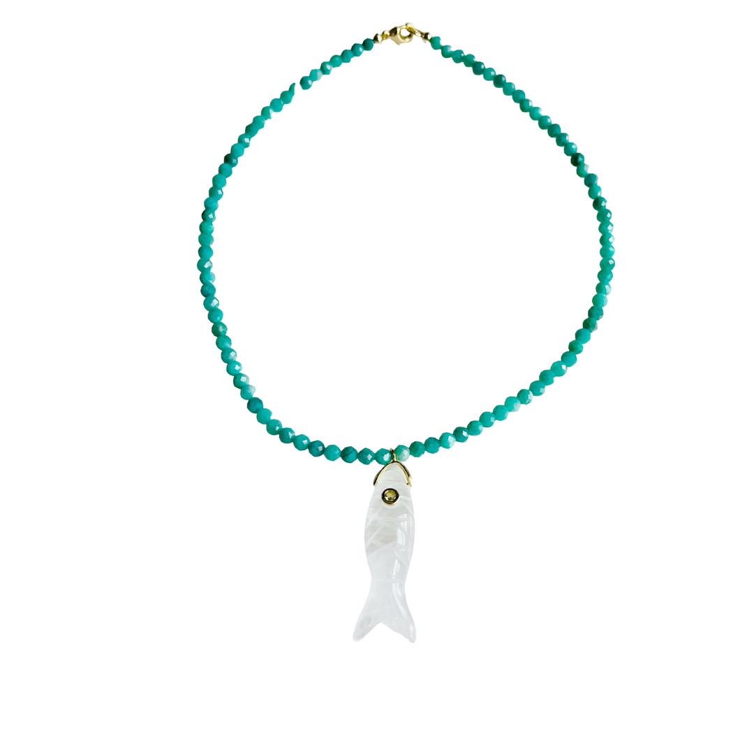 Market and King The Big Eye Fish Necklace