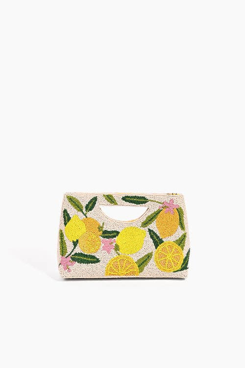Embellished Hand-held Clutch Fully Hand-Beaded in Front and Back Made In Canvas Long Chain Strap Magnetic Button Closure Lined Interiors with Zip Pocket