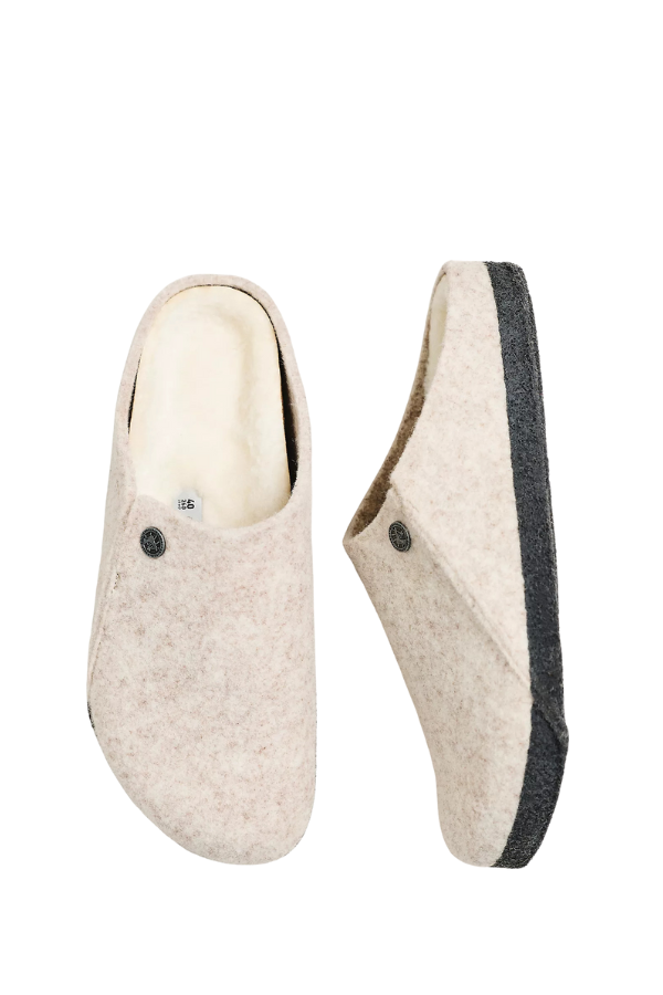 Birkenstock Zermatt Shearling Eggshell/Natural Narrow - Dear Lucy
