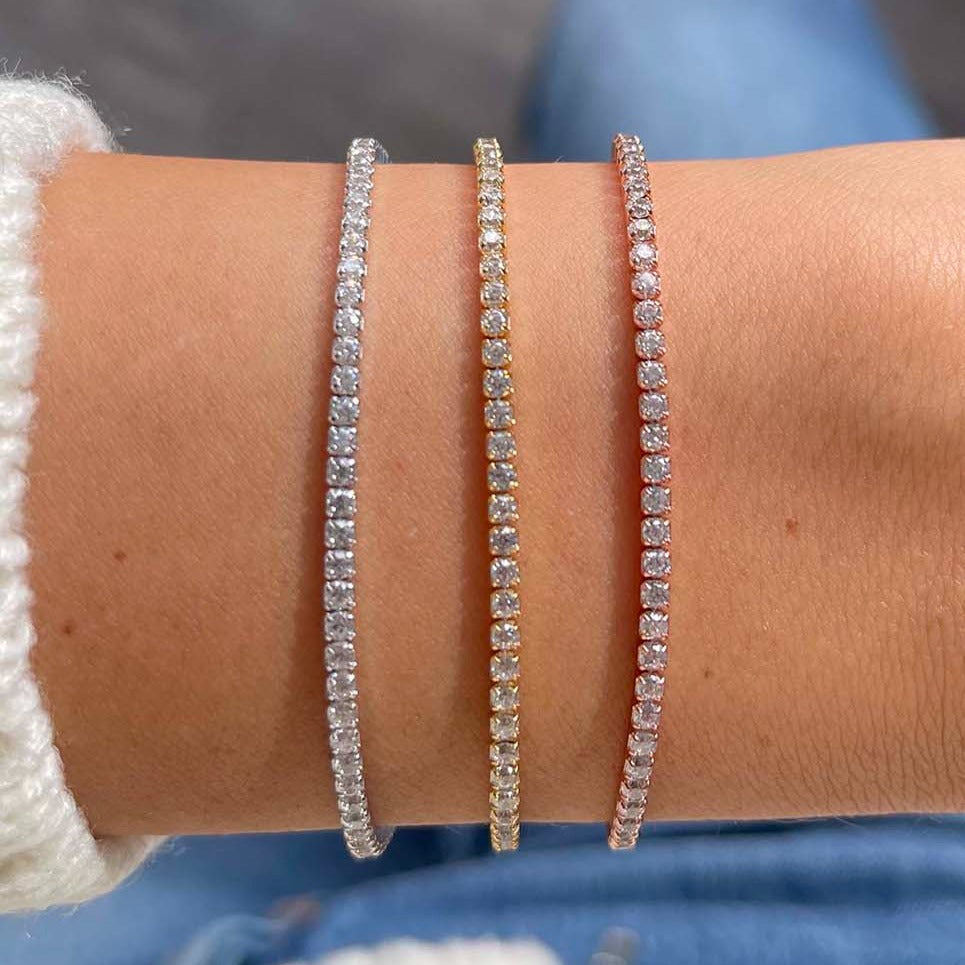 Classic Thin Tennis Bracelet - Dear Lucy