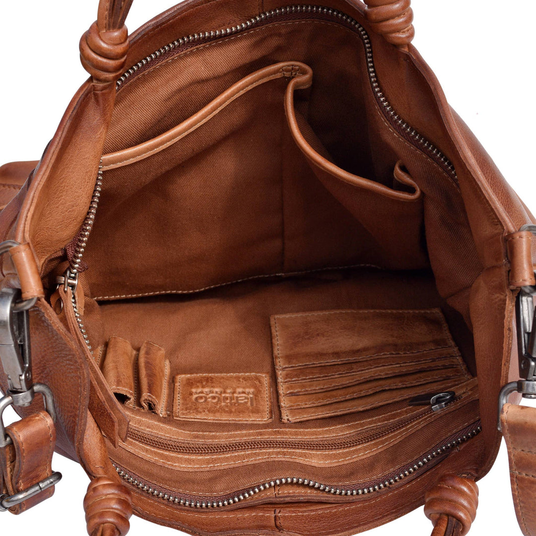 Latico Joplin Leather Tote Oat - Dear Lucy