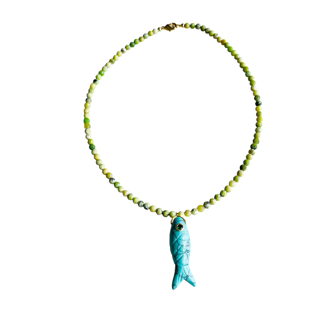 Market and King The Big Eye Fish Necklace