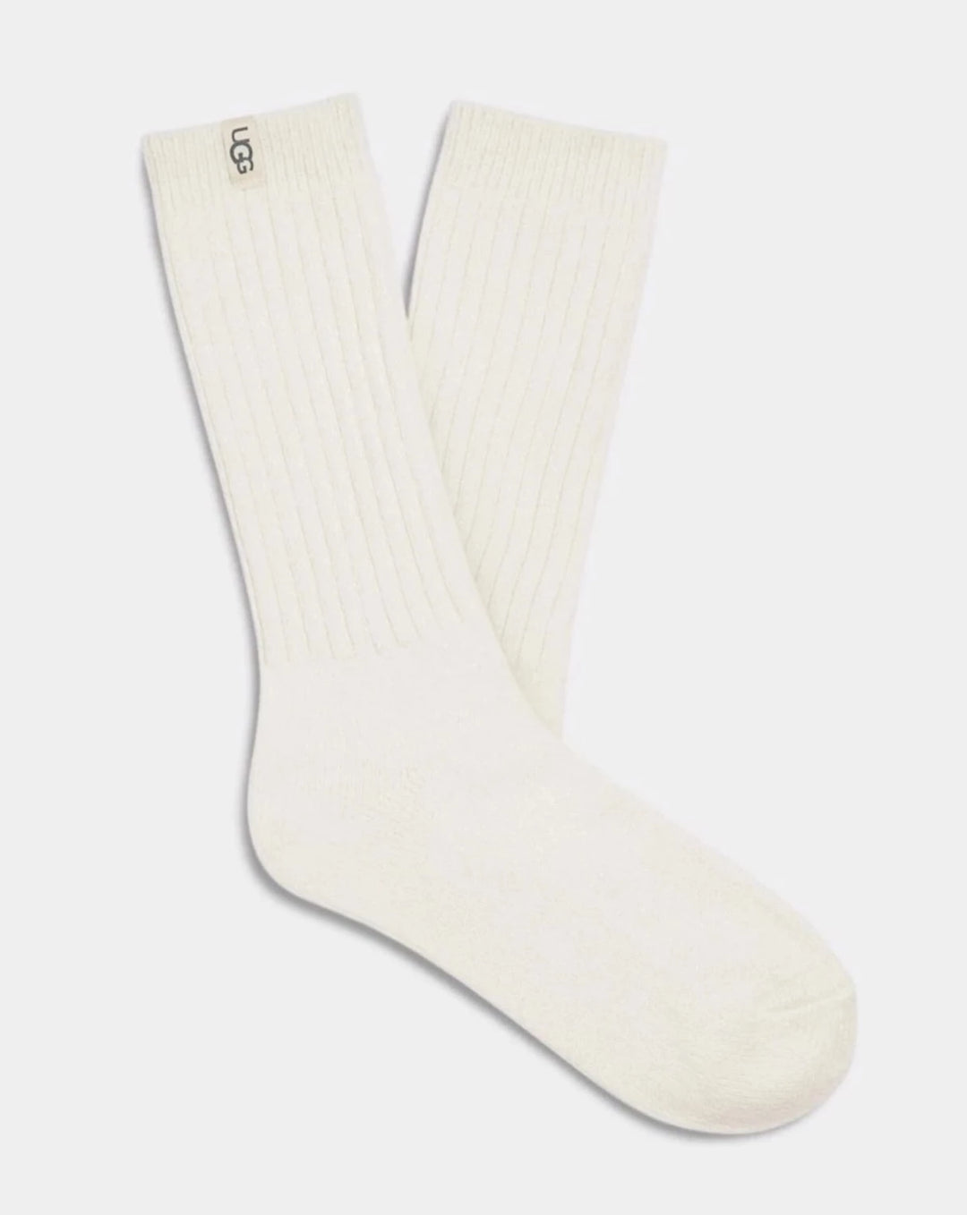 UGG® Rib Knit Slouchy Crew Sock White - Dear Lucy