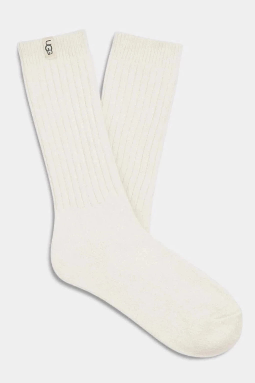 UGG® Rib Knit Slouchy Crew Sock White - Dear Lucy