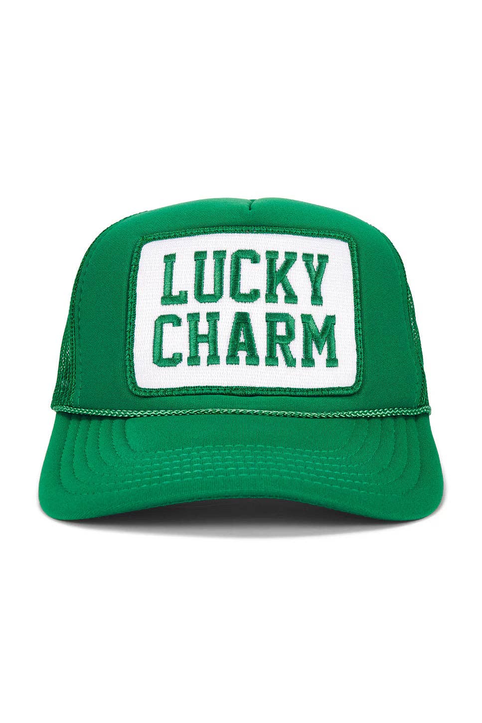 Lucky Charm Trucker Hat in Green - Dear Lucy