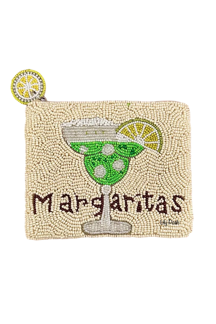 Beaded Margaritas Coin Purse