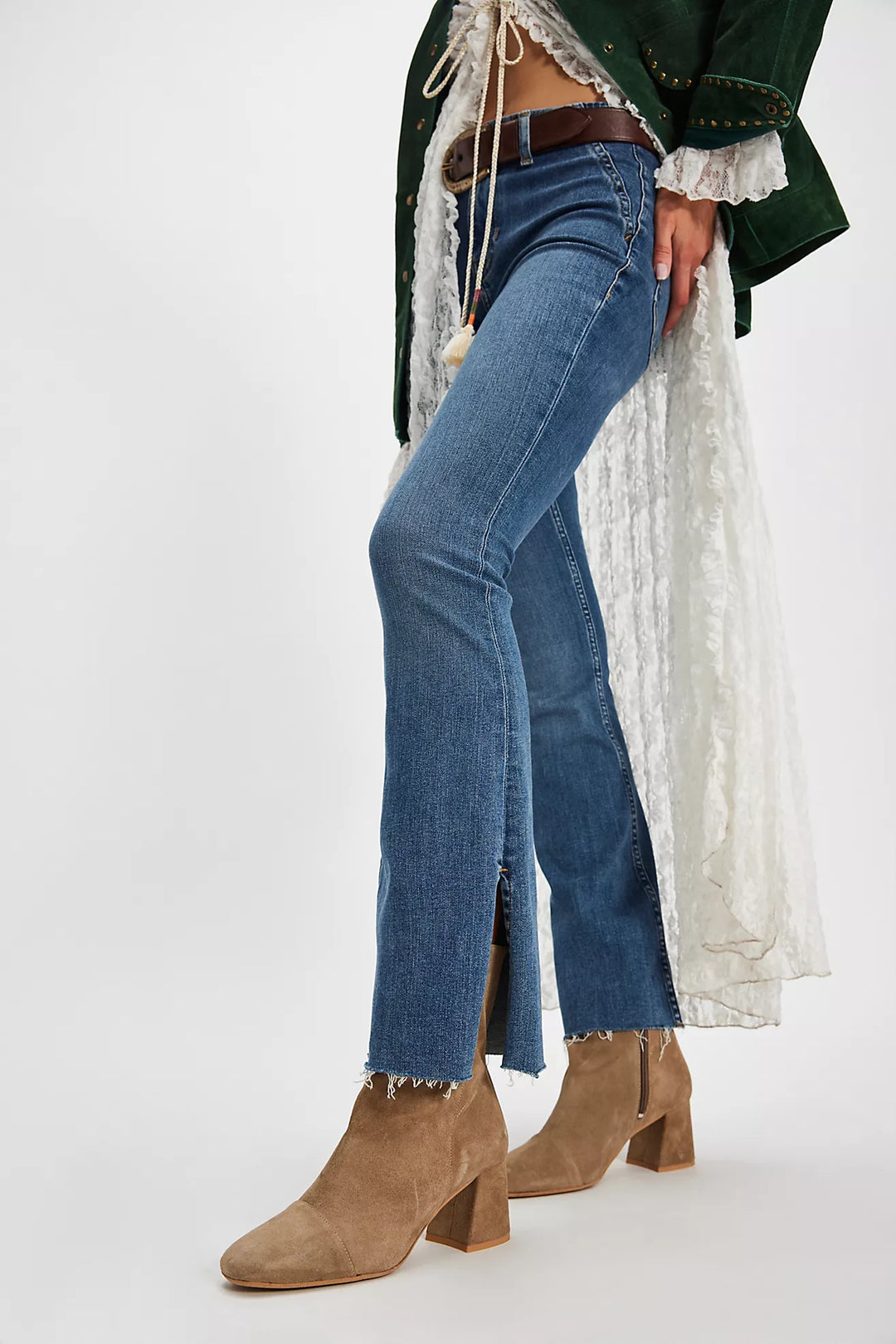 Free People Wisteria Ankle Boot Taupe - Dear Lucy