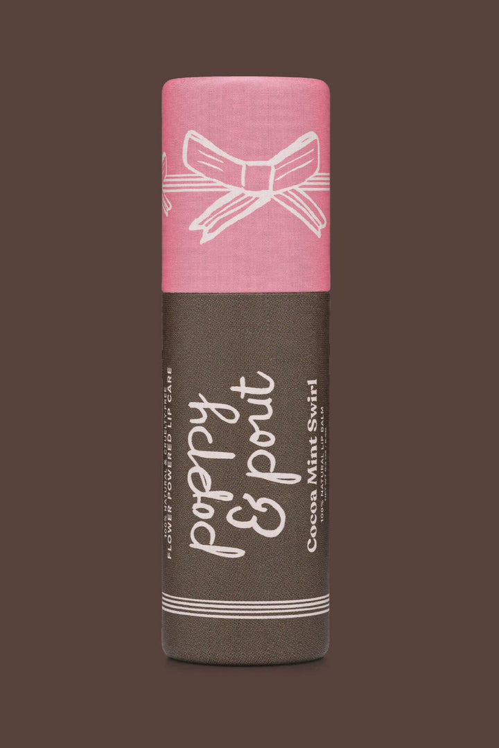 Poppy & Pout Limited Edition, Lip Balm, Holiday, Cocoa Mint Swirl - Dear Lucy