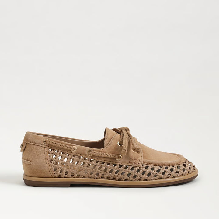 Sam Edelman Bria Woven Loafer in Cyprus Tan Suede