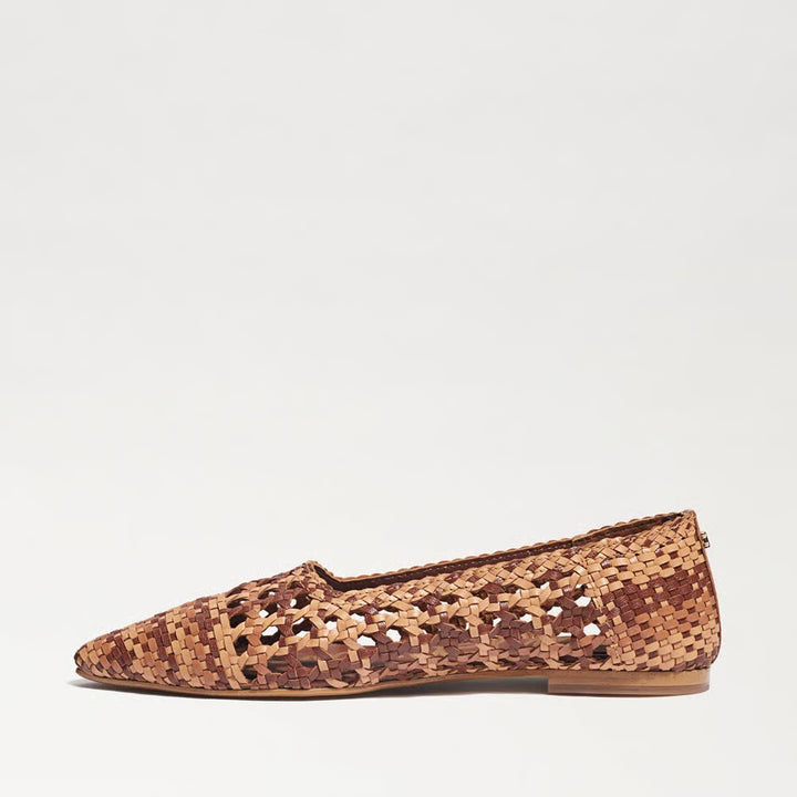 Sam Edelman Deena Ballet Flat in Saddle Multi Woven Leather