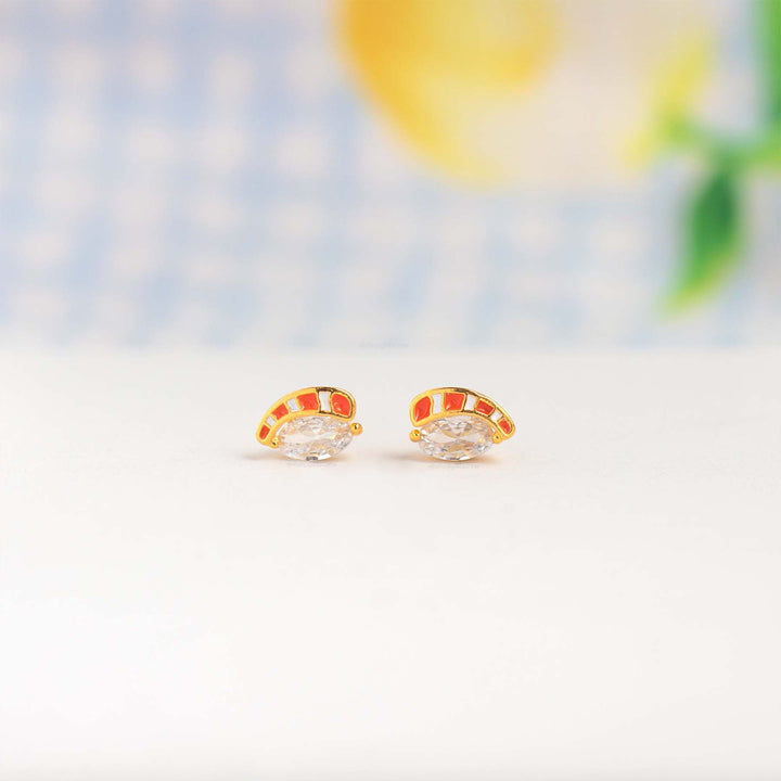 Girls Crew Salmon Nigiri Stud Earrings - Dear Lucy