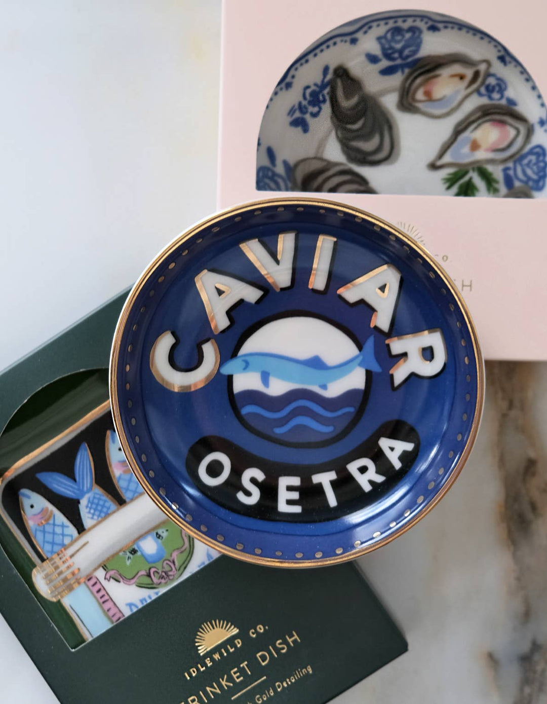 Caviar Porcelain Trinket Dish - Dear Lucy