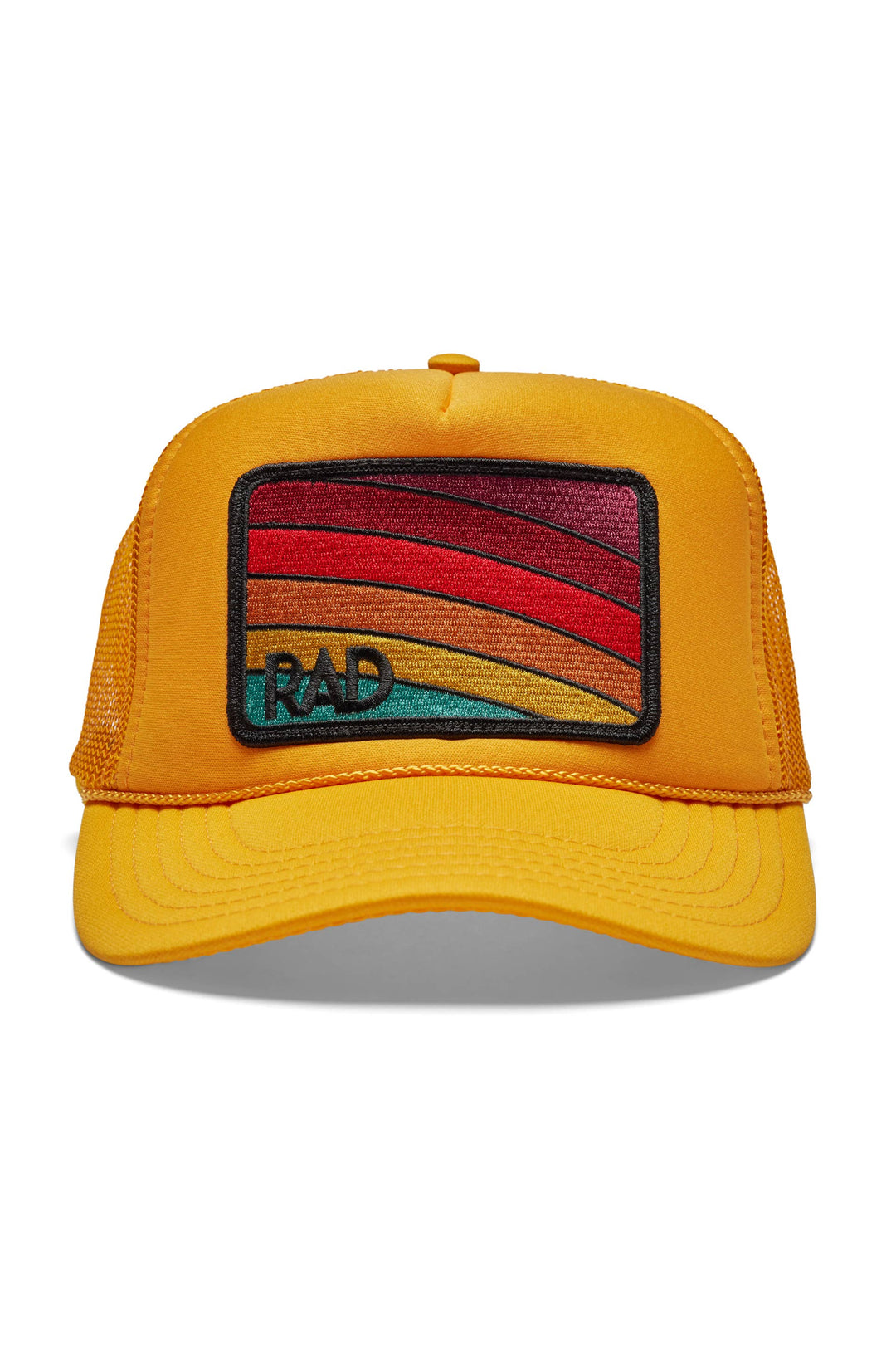 Friday Feelin' Rad Hat Trucker Hat in Gold - Dear Lucy