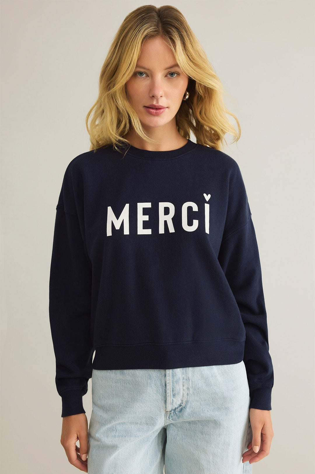 Z Supply First Date Sweatshirt Merci - Dear Lucy
