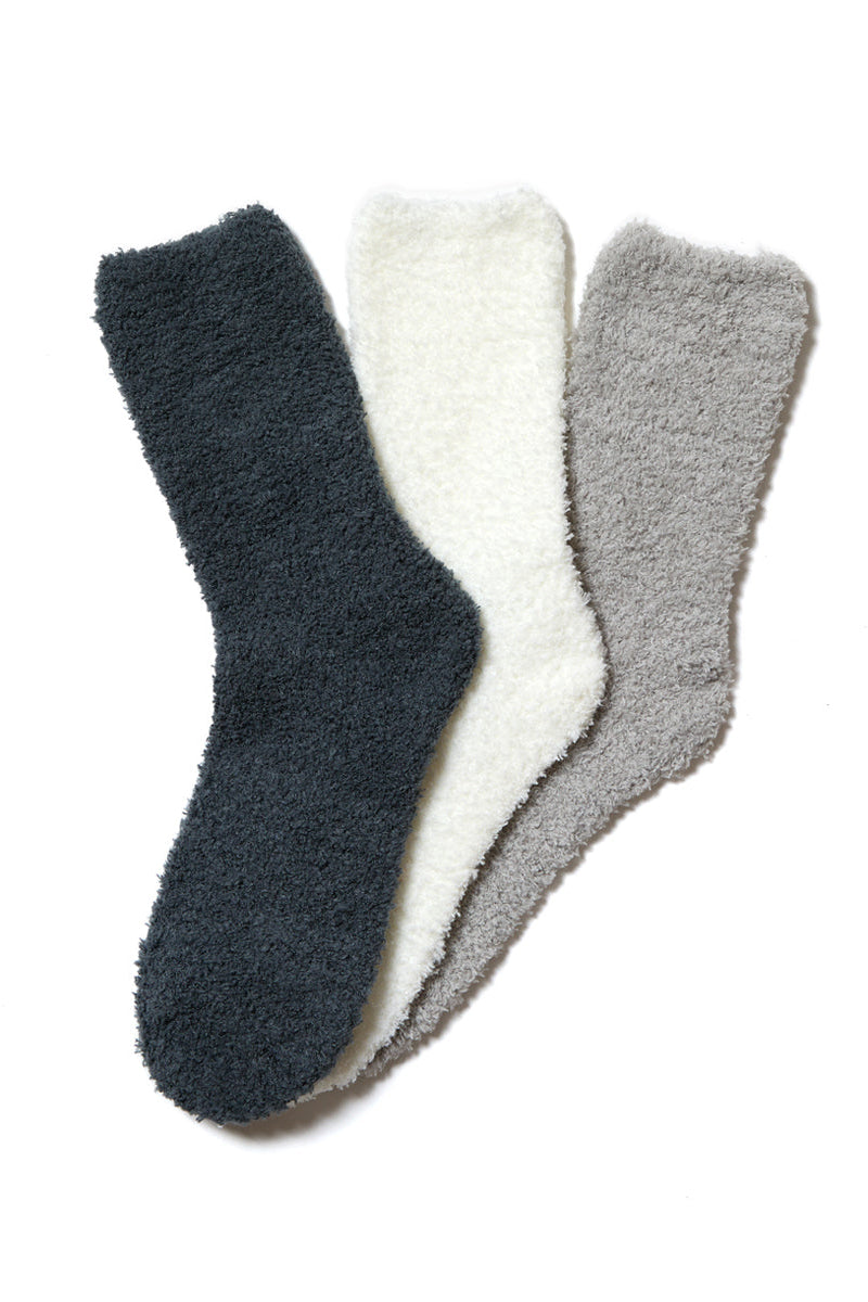 3 Pack Plush Cozy Socks
