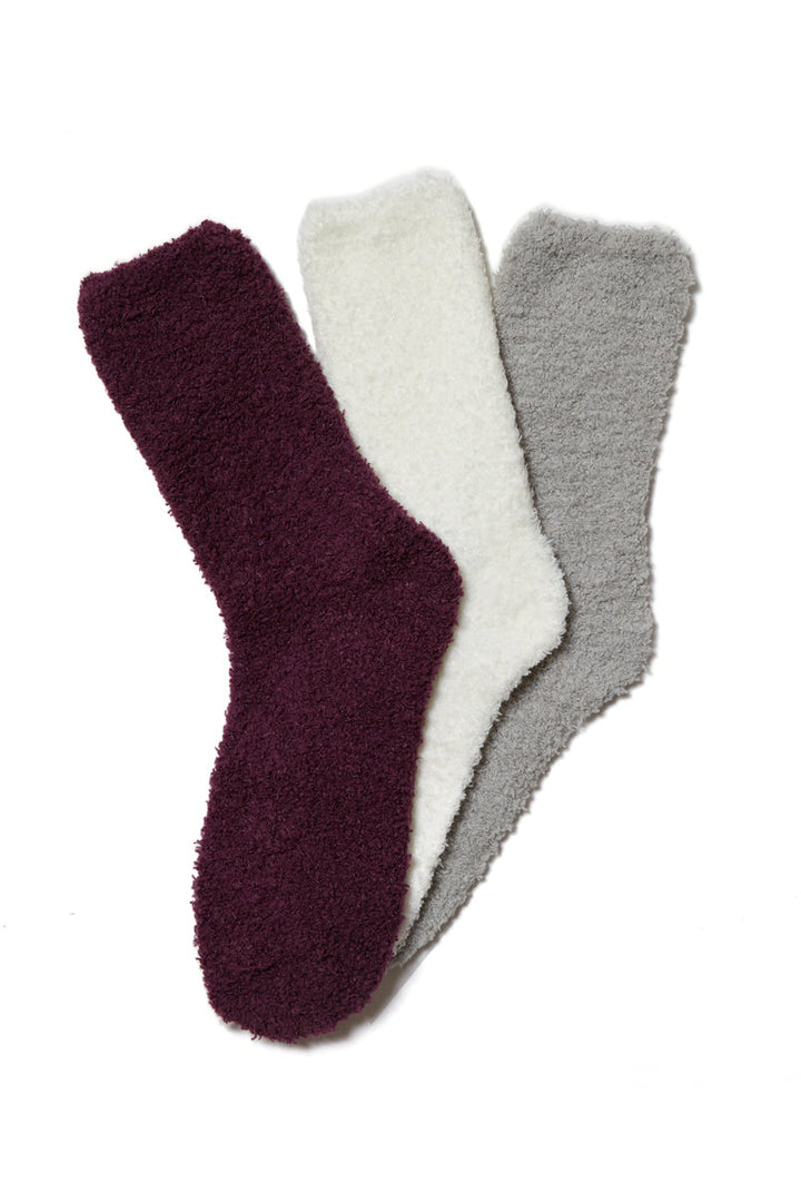3 Pack Plush Cozy Socks