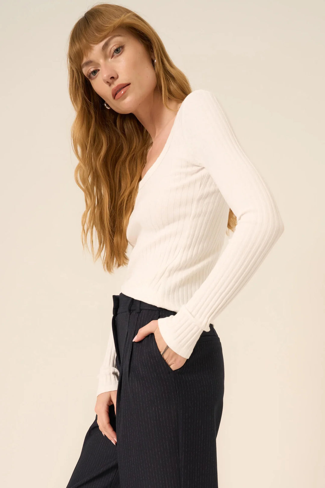Project Social T What's The Scoop Long Sleeve White
