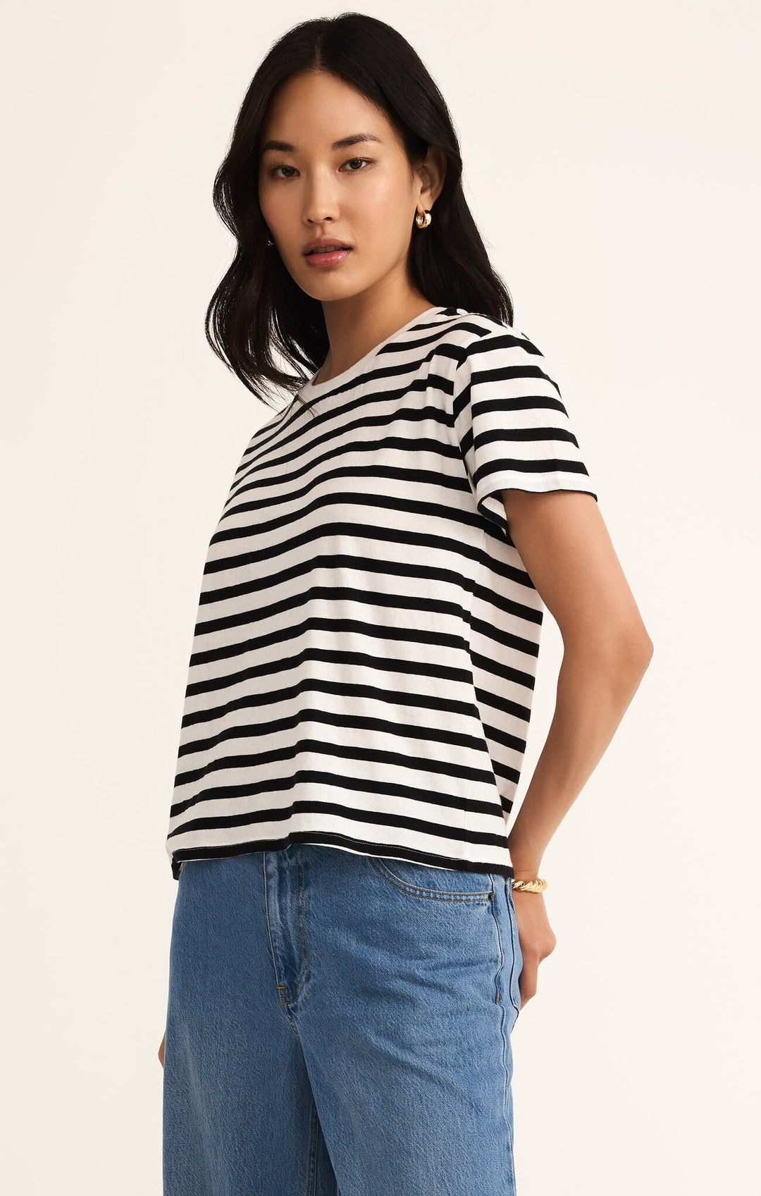 Z Supply Go To Stripe Tee - Dear Lucy