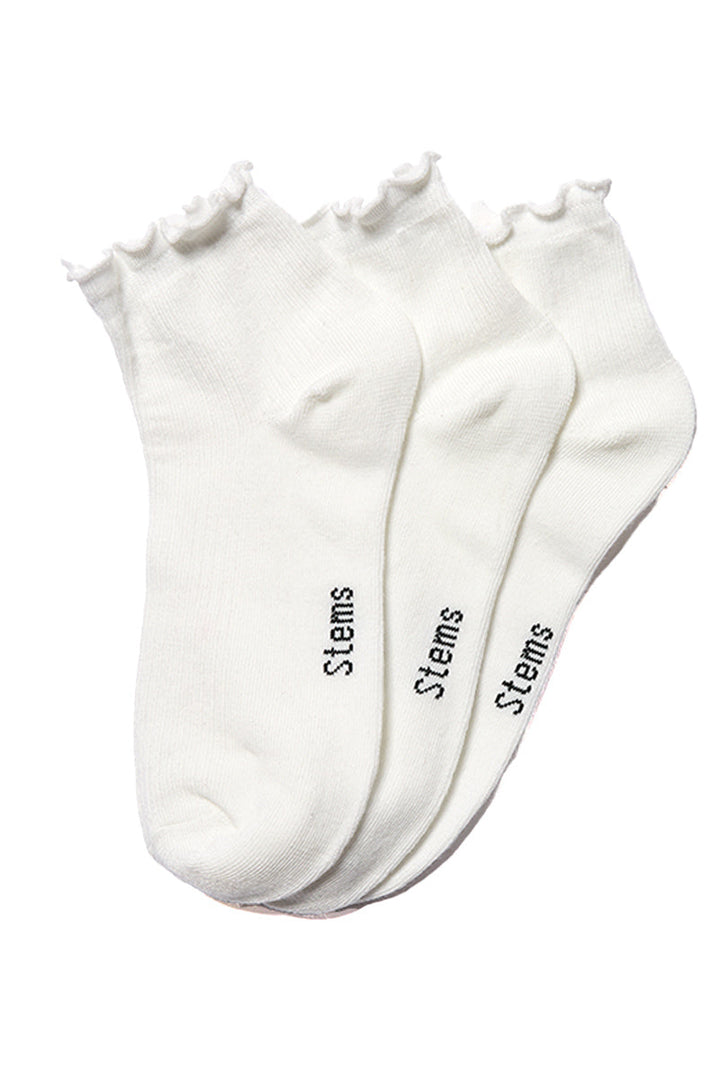 Stems 3-Pack Everyday Ruffle Socks