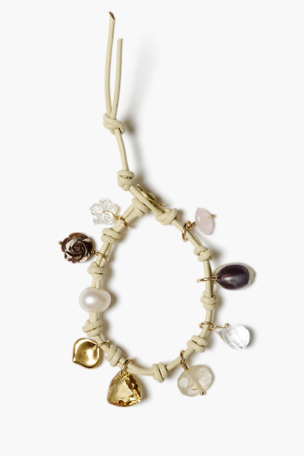 Chan Luu Leather Charm Bracelet in Natural Mix - Dear Lucy