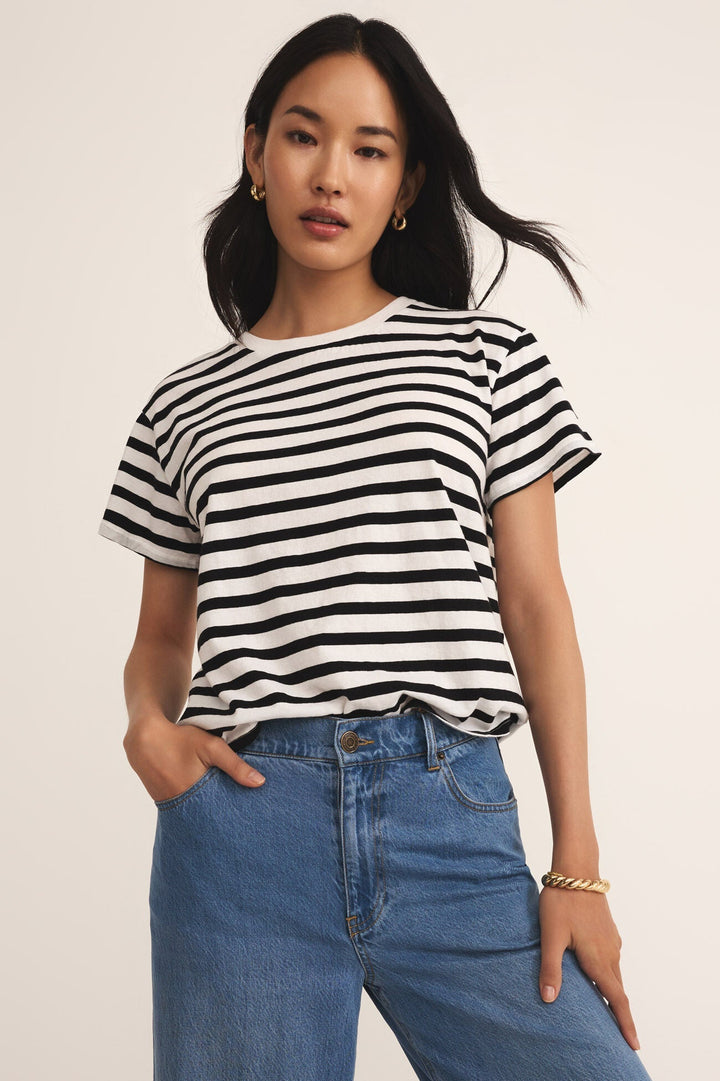 Z Supply Go To Stripe Tee - Dear Lucy
