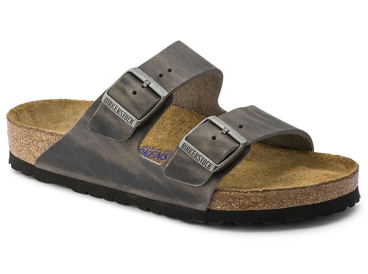 Birkenstock Arizona Iron Leather Soft Footbed - Dear Lucy